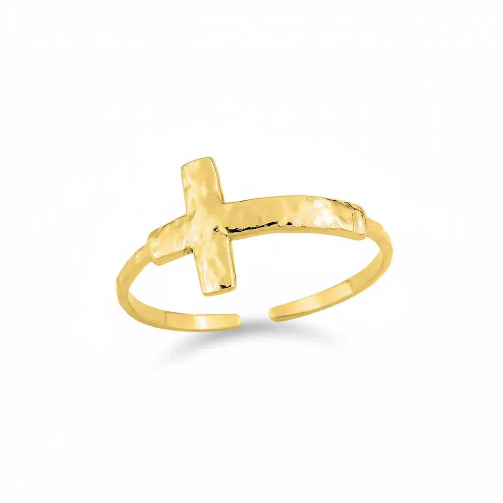 Bague Acier Doré Chitose - Bague en Acier - Bijoux en Vogue