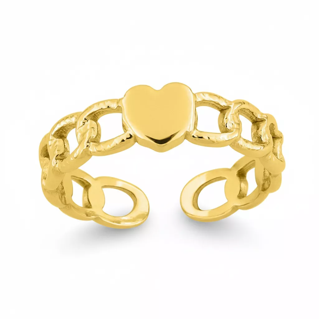 Bague Acier Doré Yurovna - Bague en Acier - Bijoux en Vogue