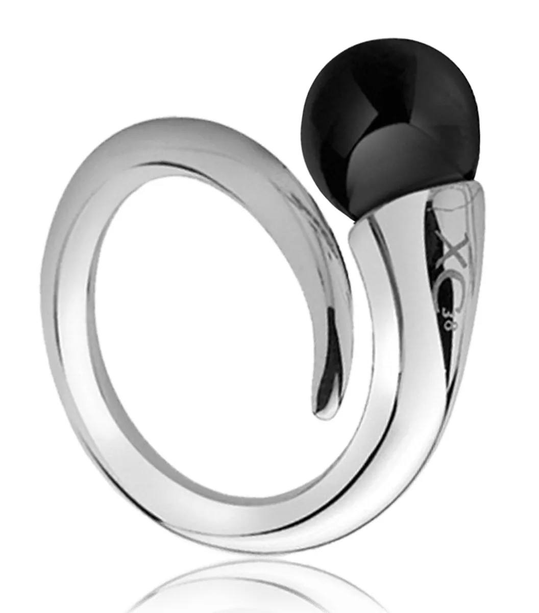 Bague black Zolaikha pearl Fantaisie - Bague en Acier - Bijoux en Vogue