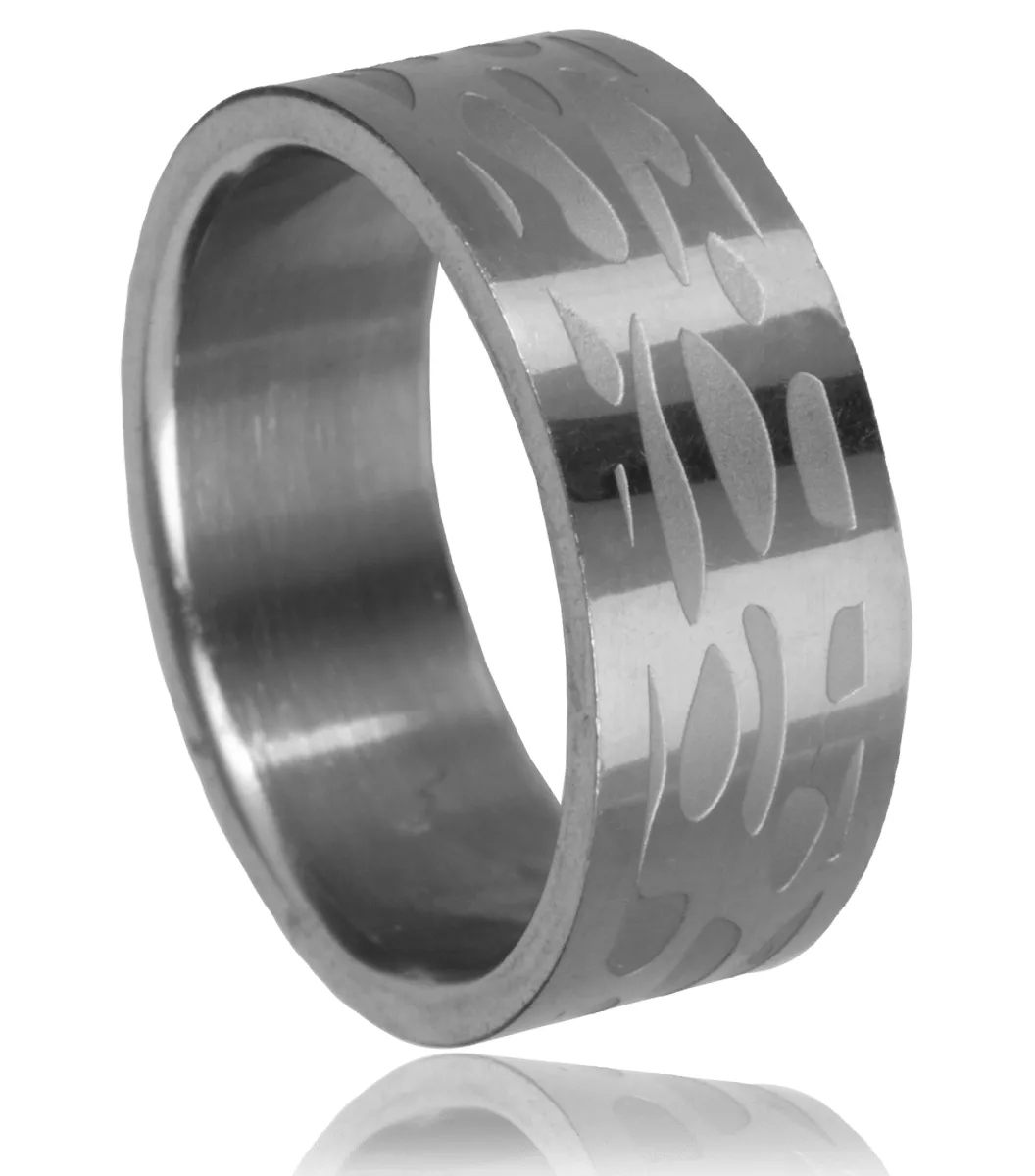 Bague homme acier Choubane gouttes - Bague en Acier - Bijoux en Vogue