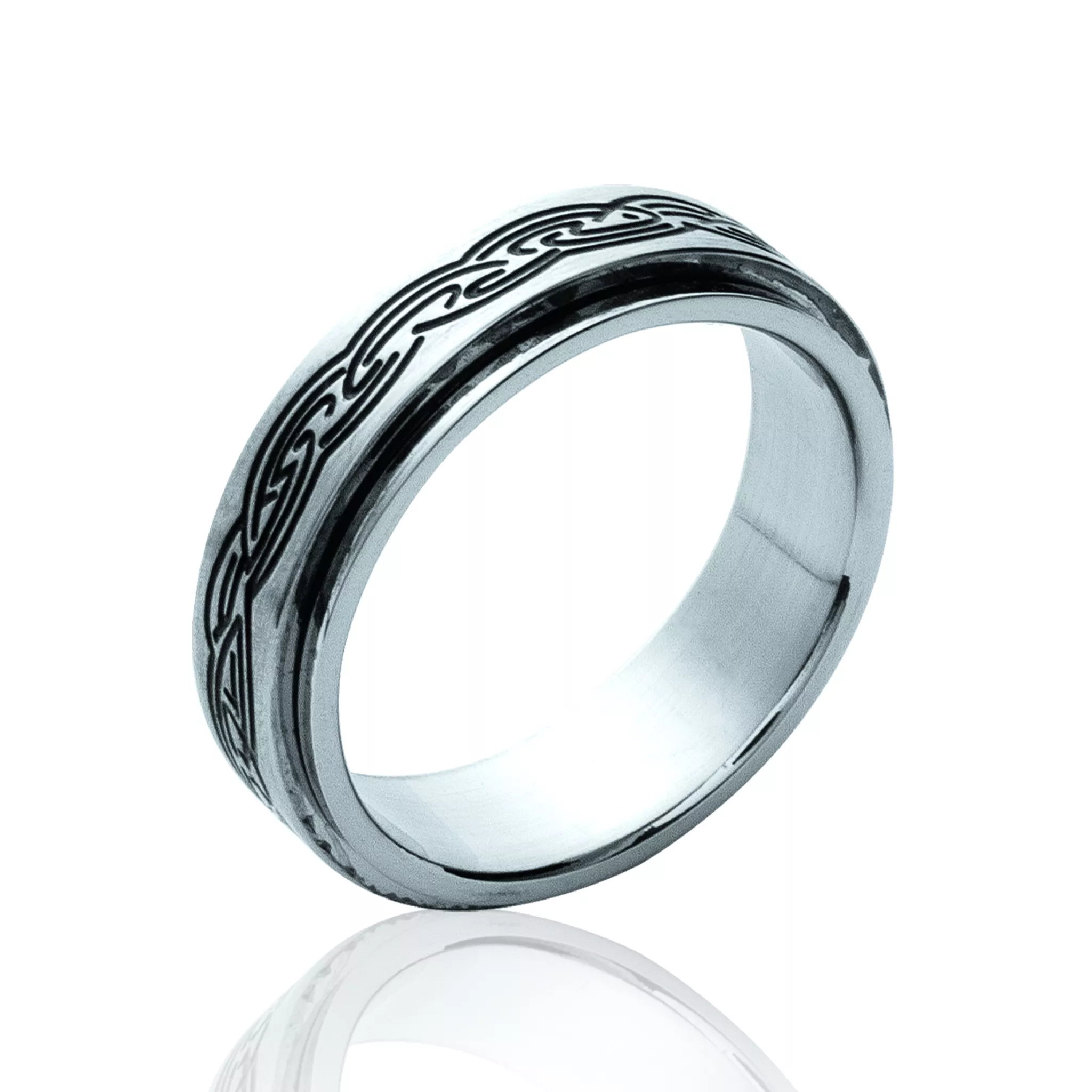 Bague Homme Acier Djouka - Bague en Acier