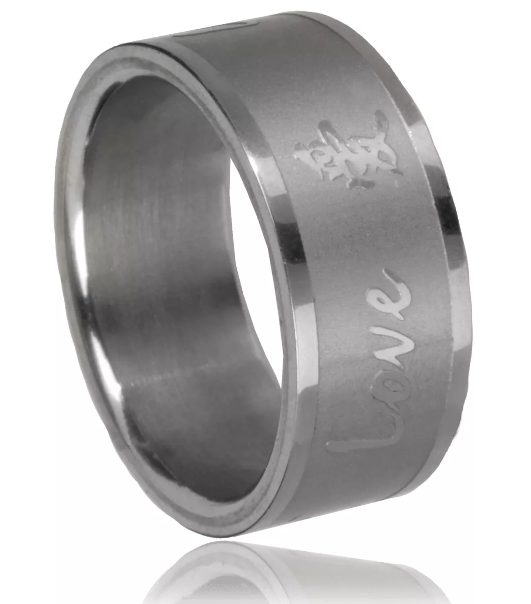 Bague homme acier Chabriel love Amour - Bague en Acier - Bijoux en Vogue