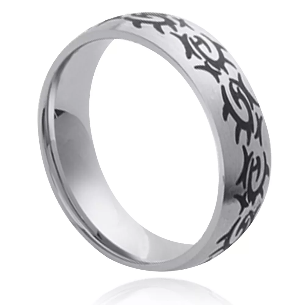 Bague tribal Farais 1 - Bague en Acier - Bijoux en Vogue