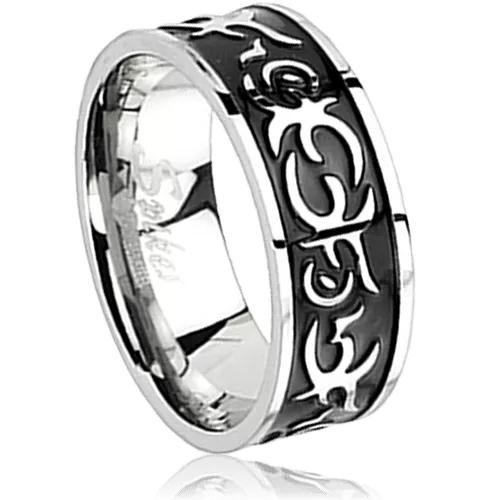 Bague steel Damos Vermont Tribal - Bague en Acier - Bijoux en Vogue