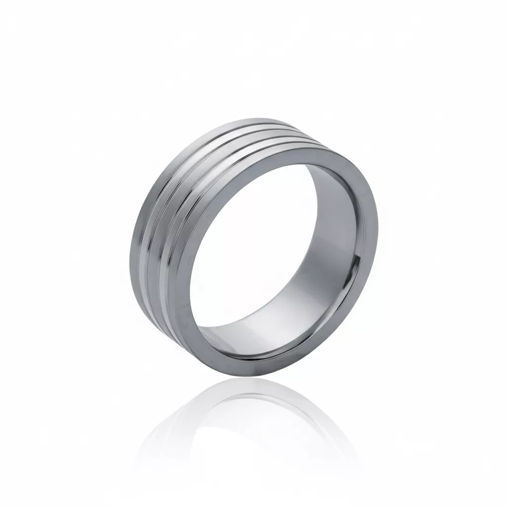 Alliance Homme Acier Nelongo - Bague en Acier