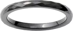 Alliance Acier Noir Elala - Bague en Acier - Bijoux en Vogue