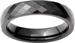 Alliance Acier Noir Tamise - Bague en Acier - Bijoux en Vogue