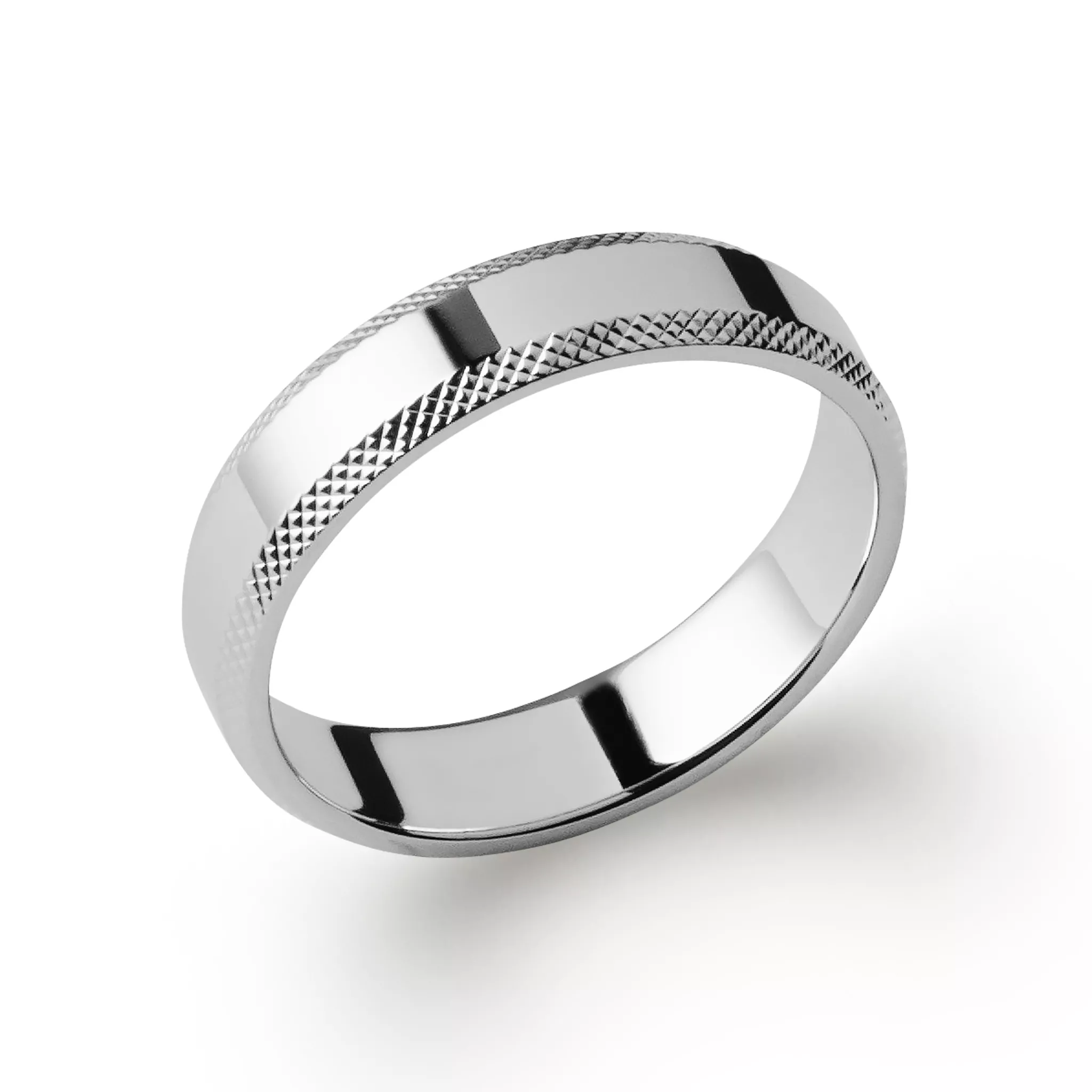 Alliance Homme Argent Sistine - Bague en Argent 925