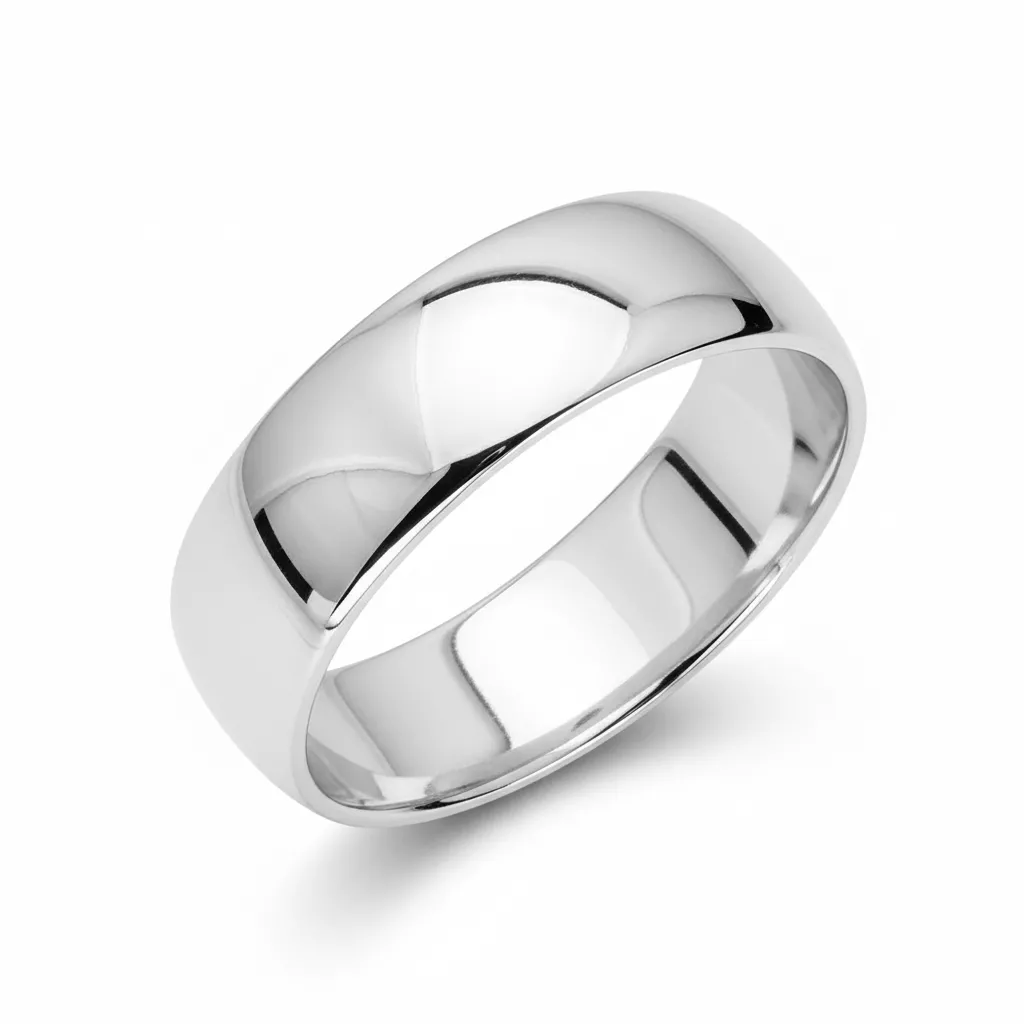 Alliance Homme Argent Beyram - Bague en Argent 925 - Bijoux en Vogue