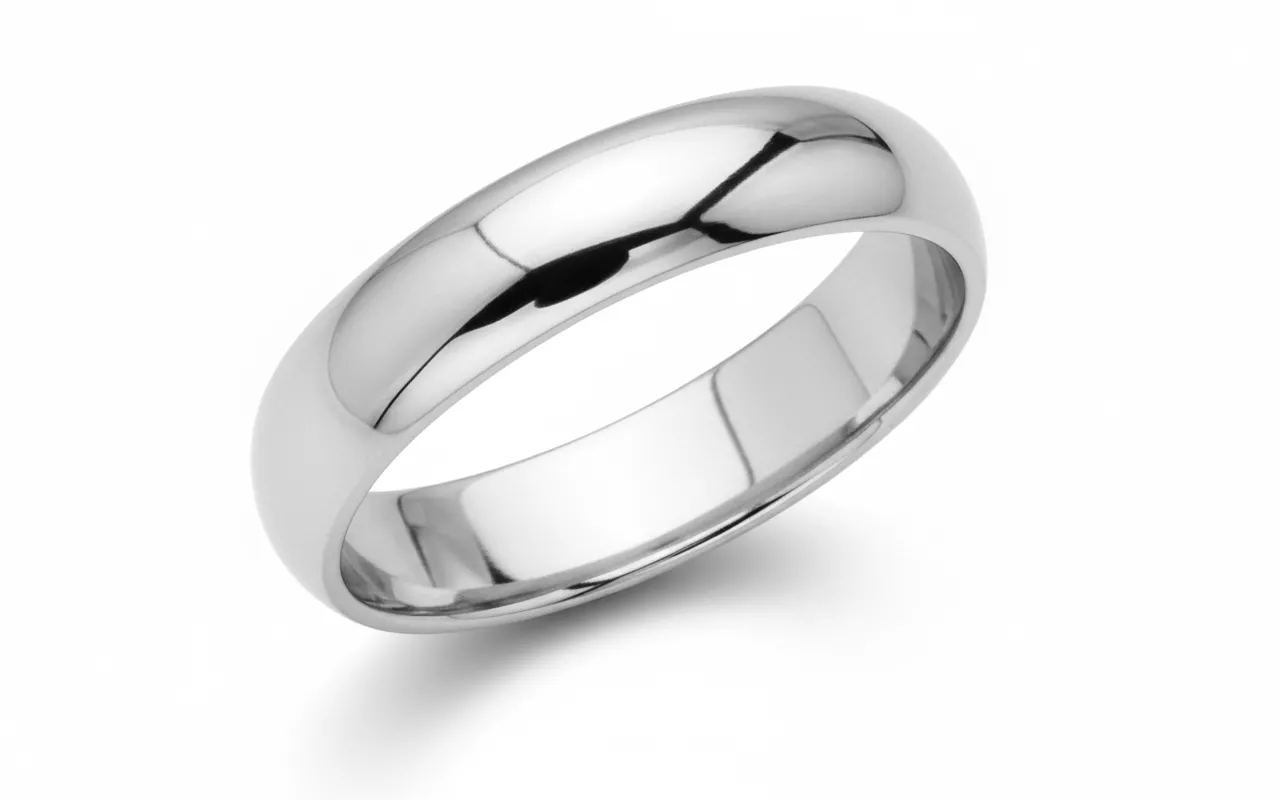 Alliance Homme Argent Razeto - Bague en Argent 925 - Bijoux en Vogue