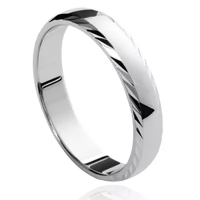 Bague Alliance argent 925 gravable Rehim - Bague en Argent 925 - Bijoux en Vogue