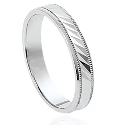 Bague Alliance argent 925 gravable Goudo - Bague en Argent 925 - Bijoux en Vogue