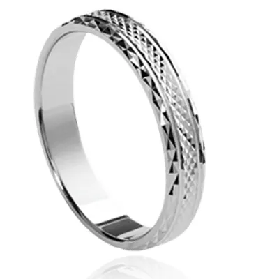 Bague Alliance argent 925 gravable Ebdellatif - Bague en Argent 925 - Bijoux en Vogue