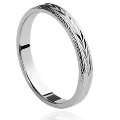 Bague Alliance argent 925 gravable Gnanaseely - Bague en Argent 925 - Bijoux en Vogue