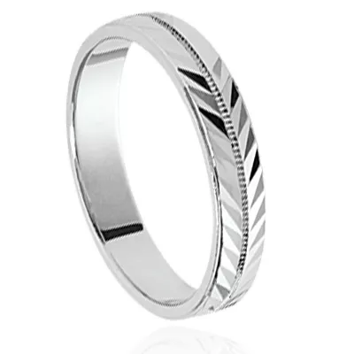 Bague Alliance argent 925 gravable Abile - Bague en Argent 925 - Bijoux en Vogue