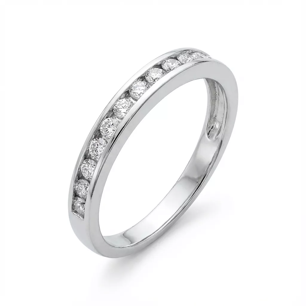 Alliance Argent Awicha Zirconium Joaillerie - Bague en Argent 925