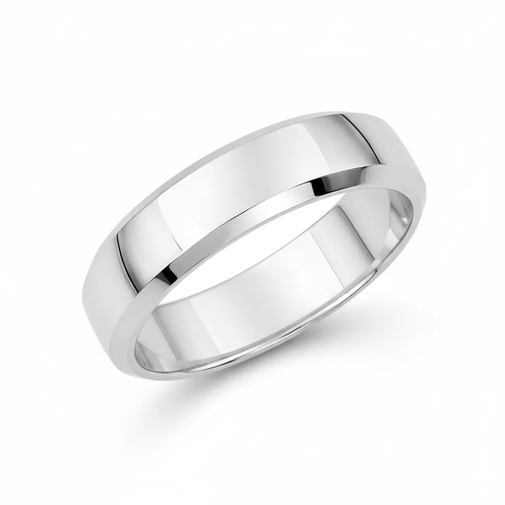Alliance Or Blanc Erxhan - Bague en Or 375 9k - Bijoux en Vogue