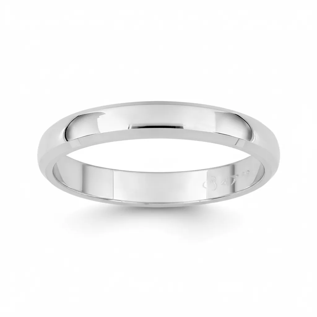 Alliance Or Blanc Burgel - Bague en Or 375 9k - Bijoux en Vogue