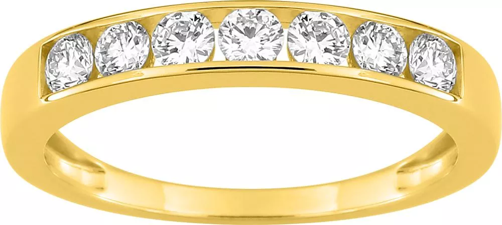 Alliance Or Rebaie Diamant - Bague en Or 375 9k - Bijoux en Vogue