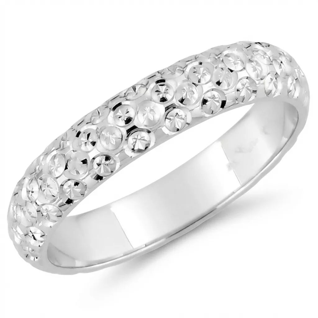 Alliance Or Blanc Ghaitrie - Bague en Or 750 18k