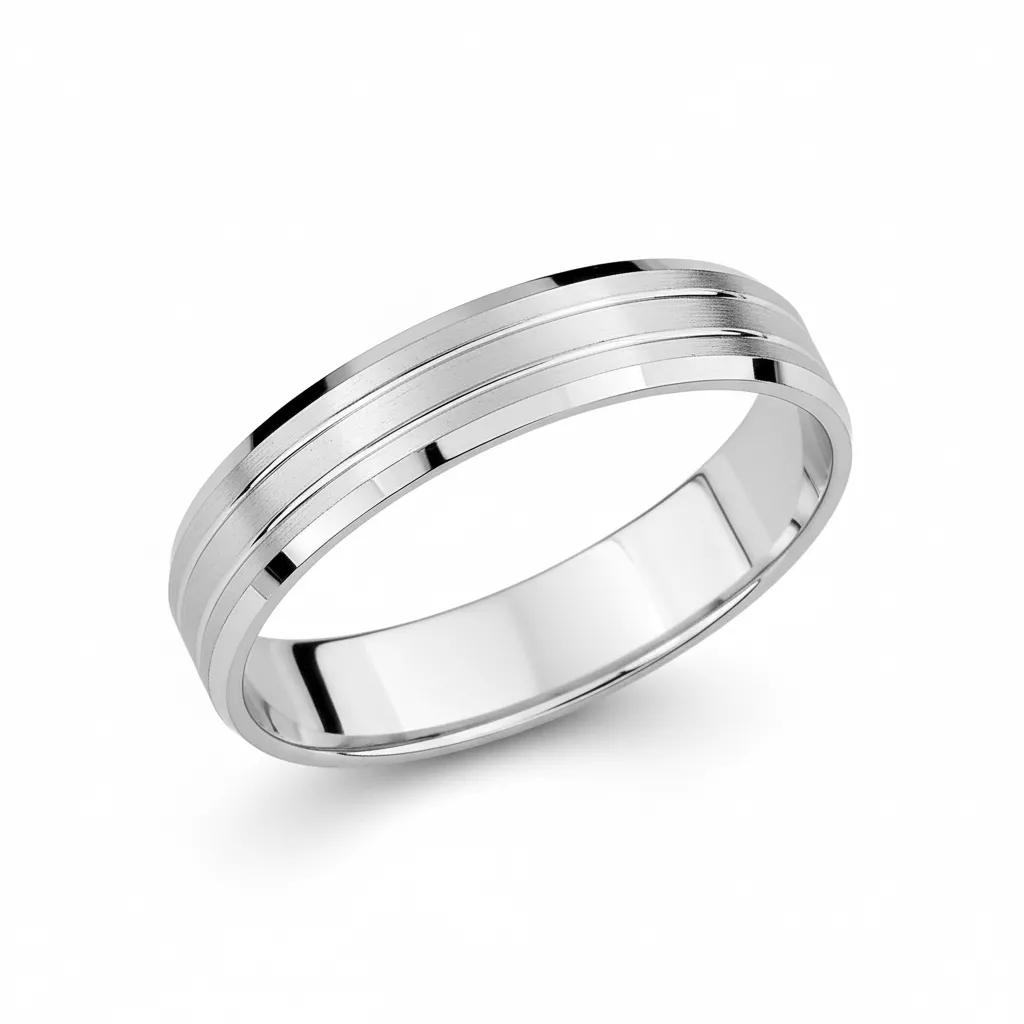 Alliance Or Blanc Bonvanor - Bague en Or 750 18k - Bijoux en Vogue
