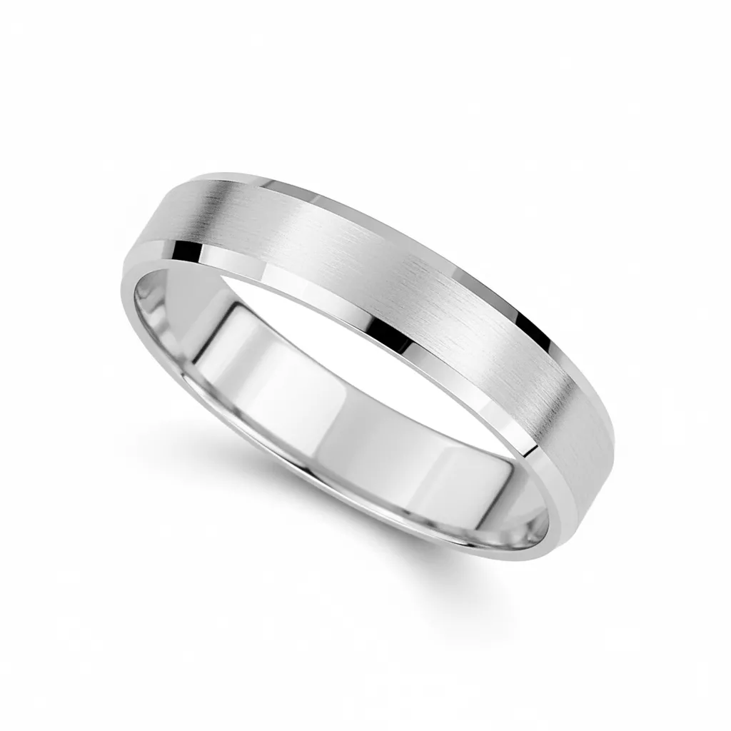 Alliance Or Blanc Bourouhani - Bague en Or 750 18k - Bijoux en Vogue