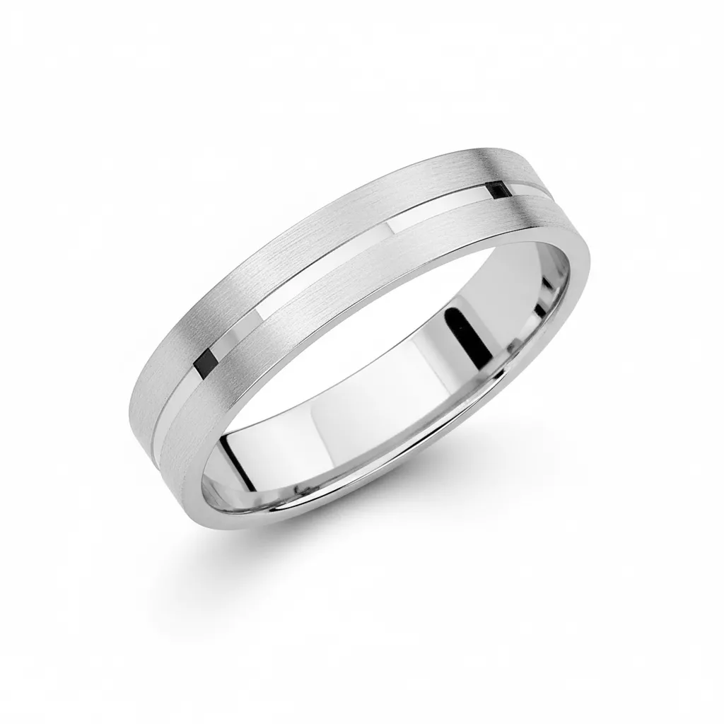 Alliance Or Blanc Frusnel - Bague en Or 750 18k - Bijoux en Vogue