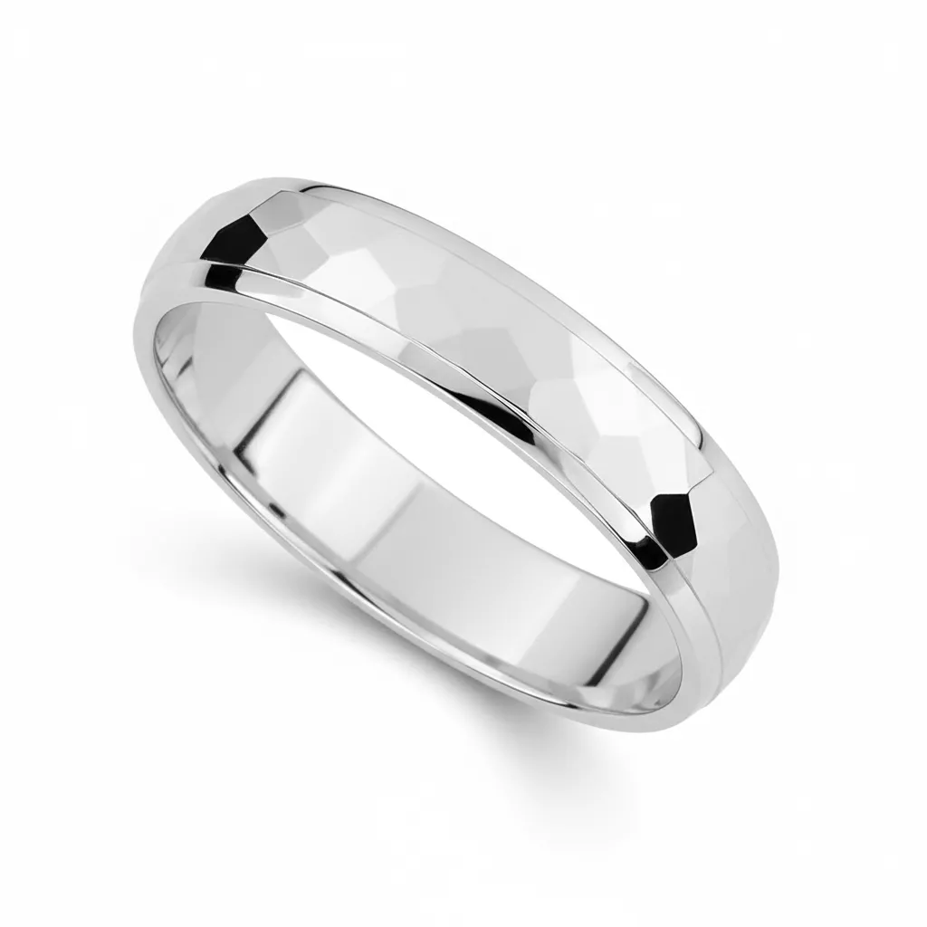 Alliance Or Blanc Bao - Bague en Or 750 18k - Bijoux en Vogue