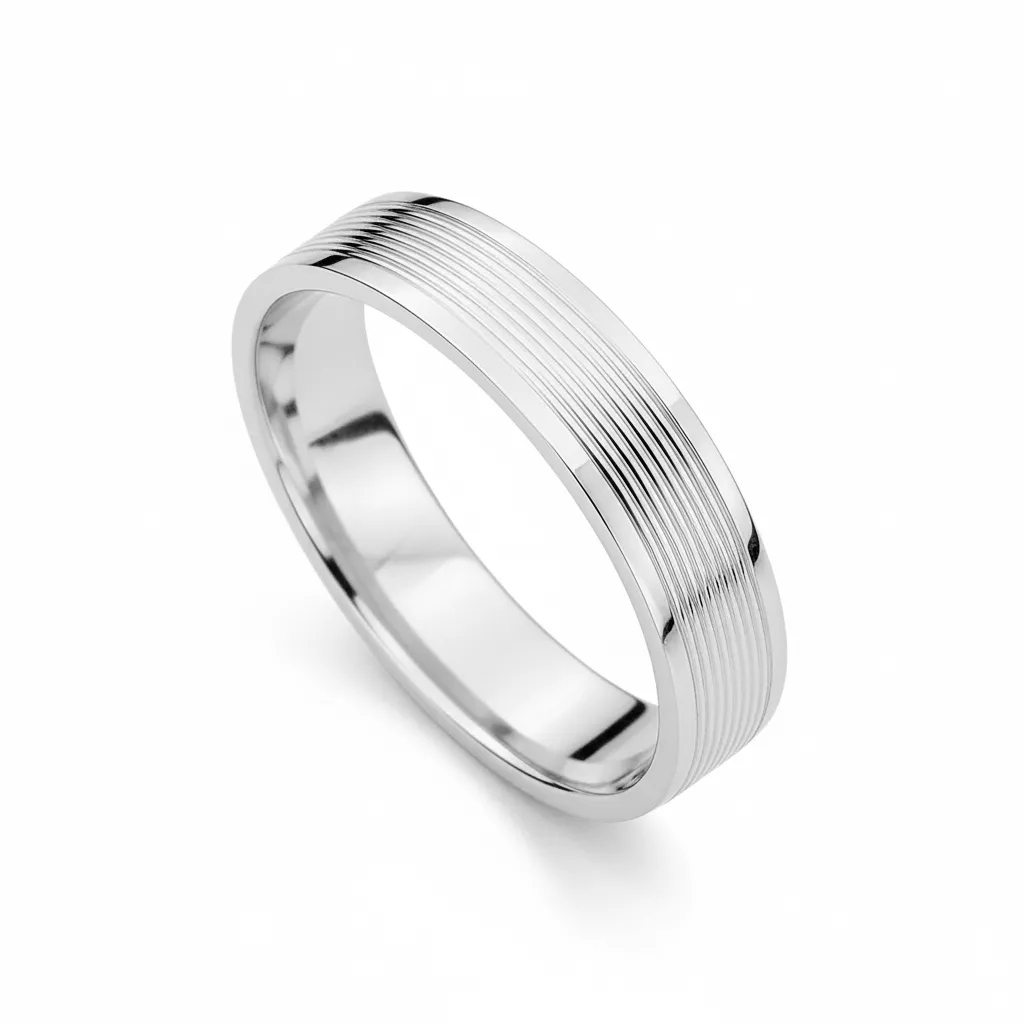 Alliance Or Blanc Elav - Bague en Or 750 18k - Bijoux en Vogue