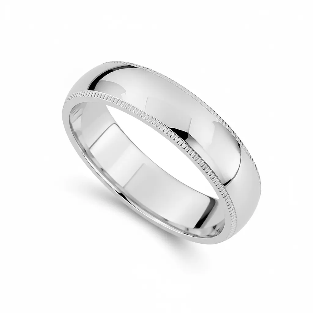 Alliance Or Blanc Assandri - Bague en Or 750 18k - Bijoux en Vogue