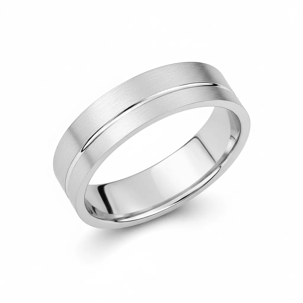 Alliance Or Blanc Clemet - Bague en Or 750 18k - Bijoux en Vogue