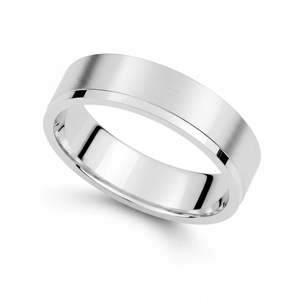 Alliance Or Blanc Asador - Bague en Or 750 18k - Bijoux en Vogue