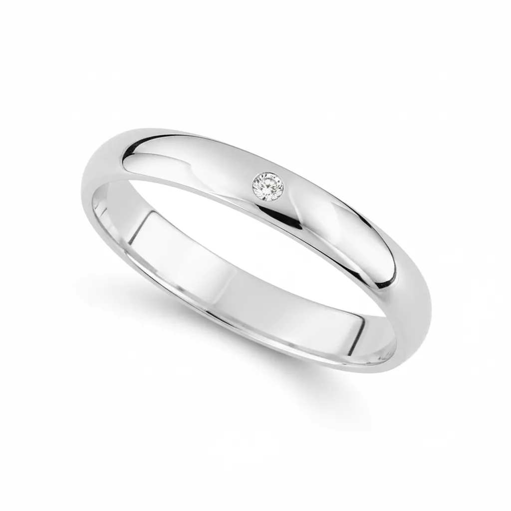 Alliance Or Blanc Berardan - Bague en Or 750 18k - Bijoux en Vogue