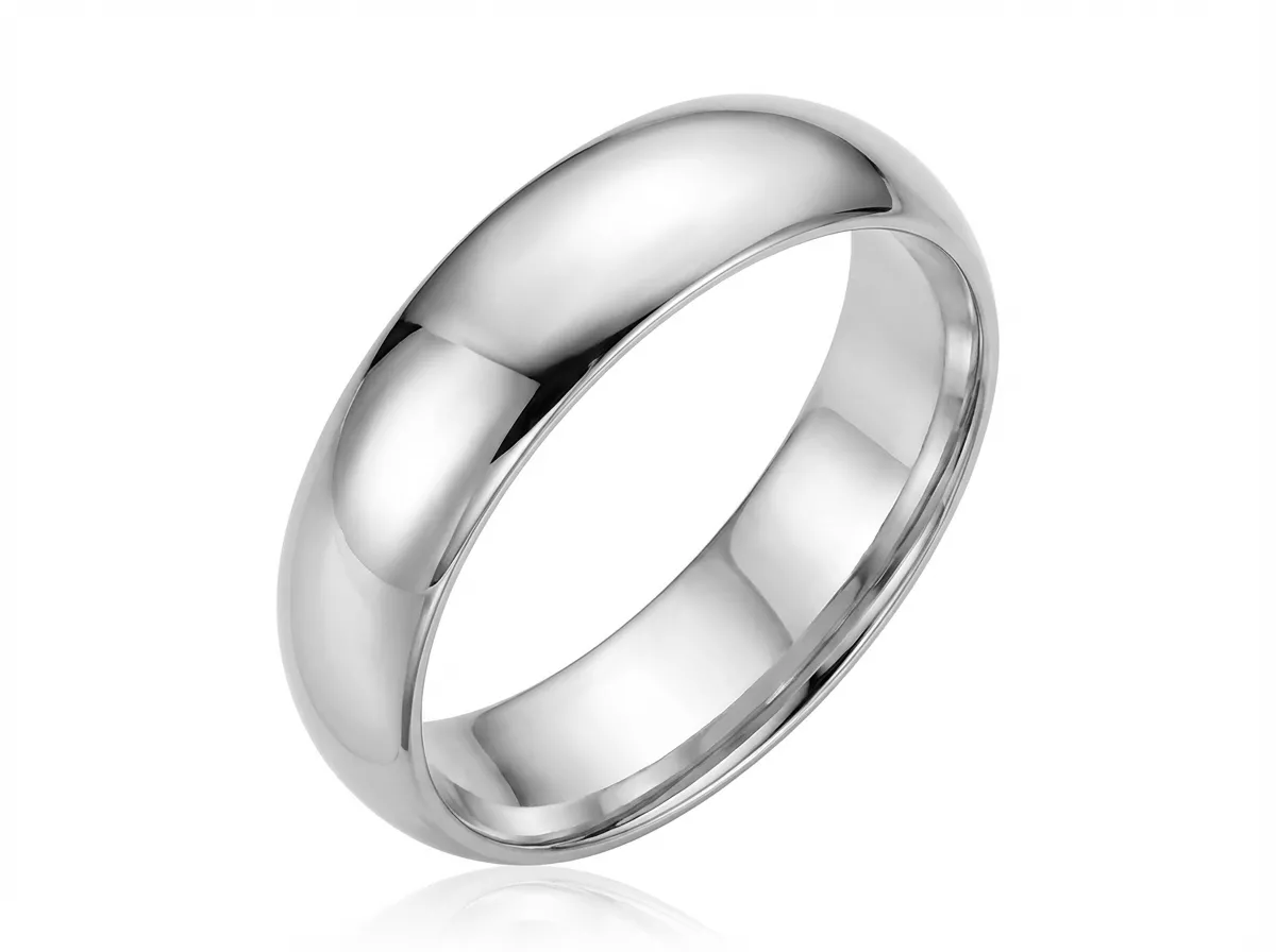 Alliance Or Blanc Dhouriati - Bague en Or 750 18k