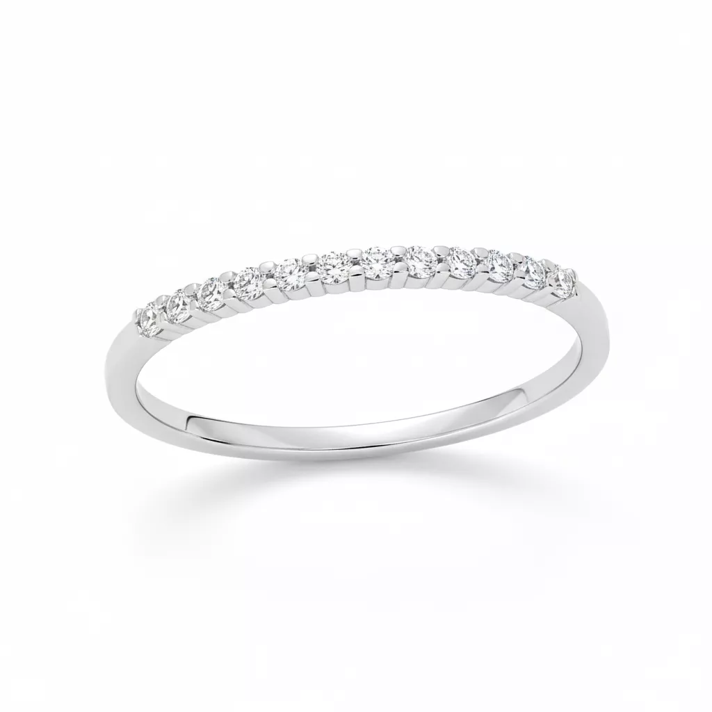 Alliance Or Blanc Sofyane Zirconium - Bague en Or 750 18k - Bijoux en Vogue