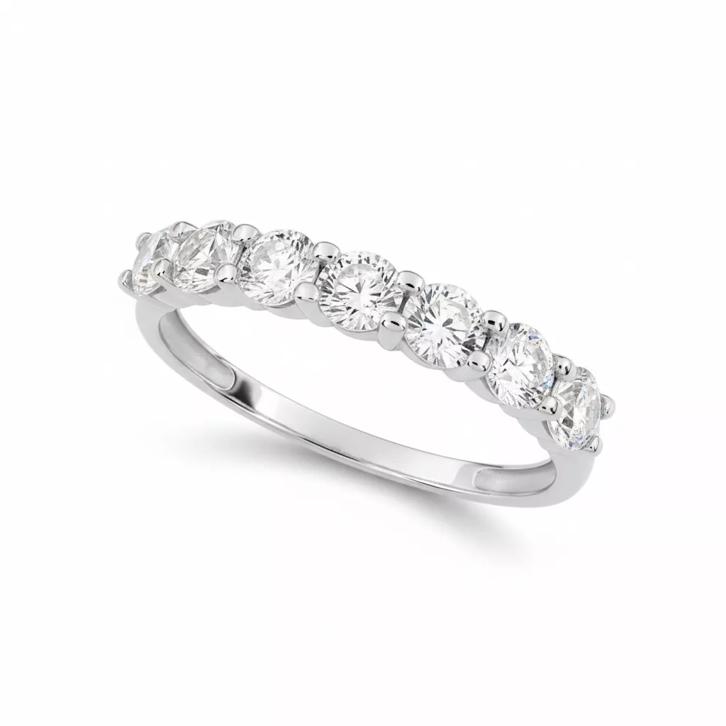 Alliance Or Blanc Glicia Zirconium - Bague en Or 750 18k - Bijoux en Vogue