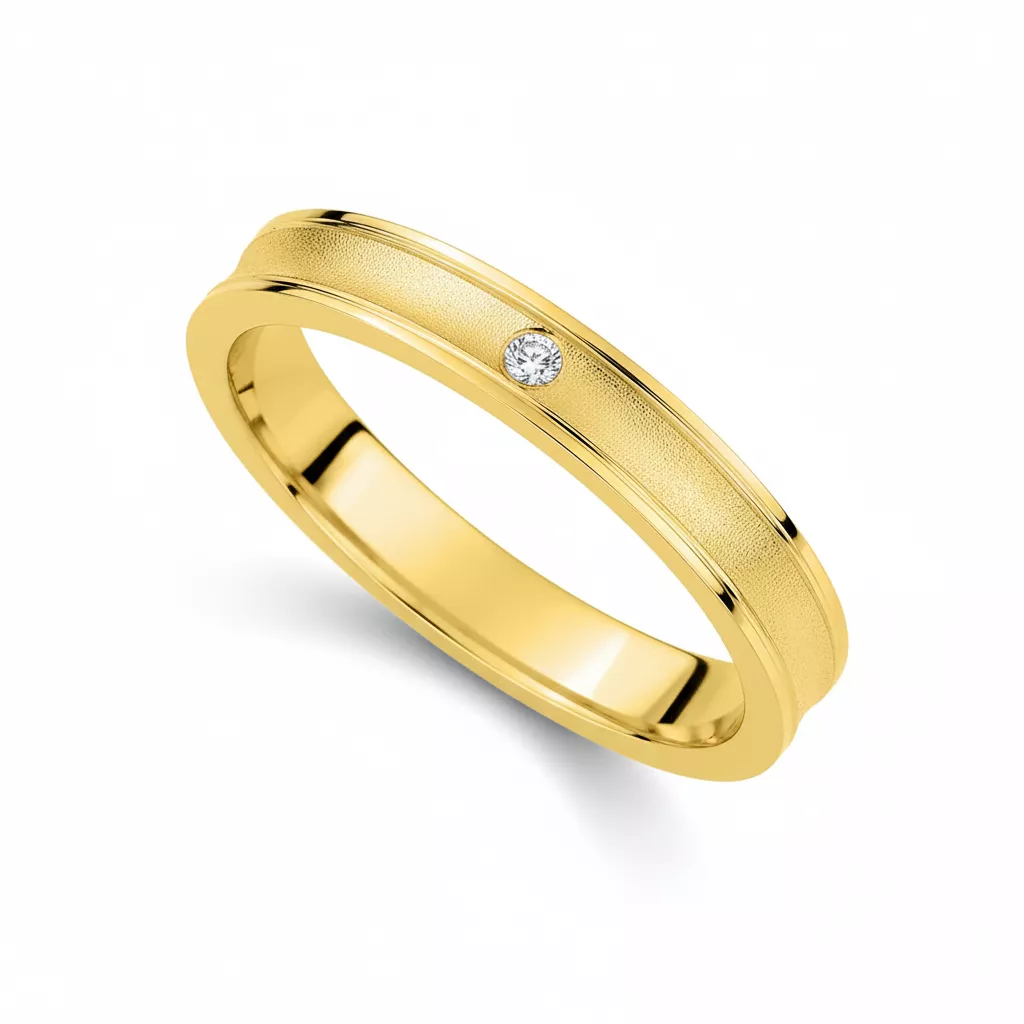 Alliance Or Omorogieva Diamant - Bague en Or 750 18k - Bijoux en Vogue