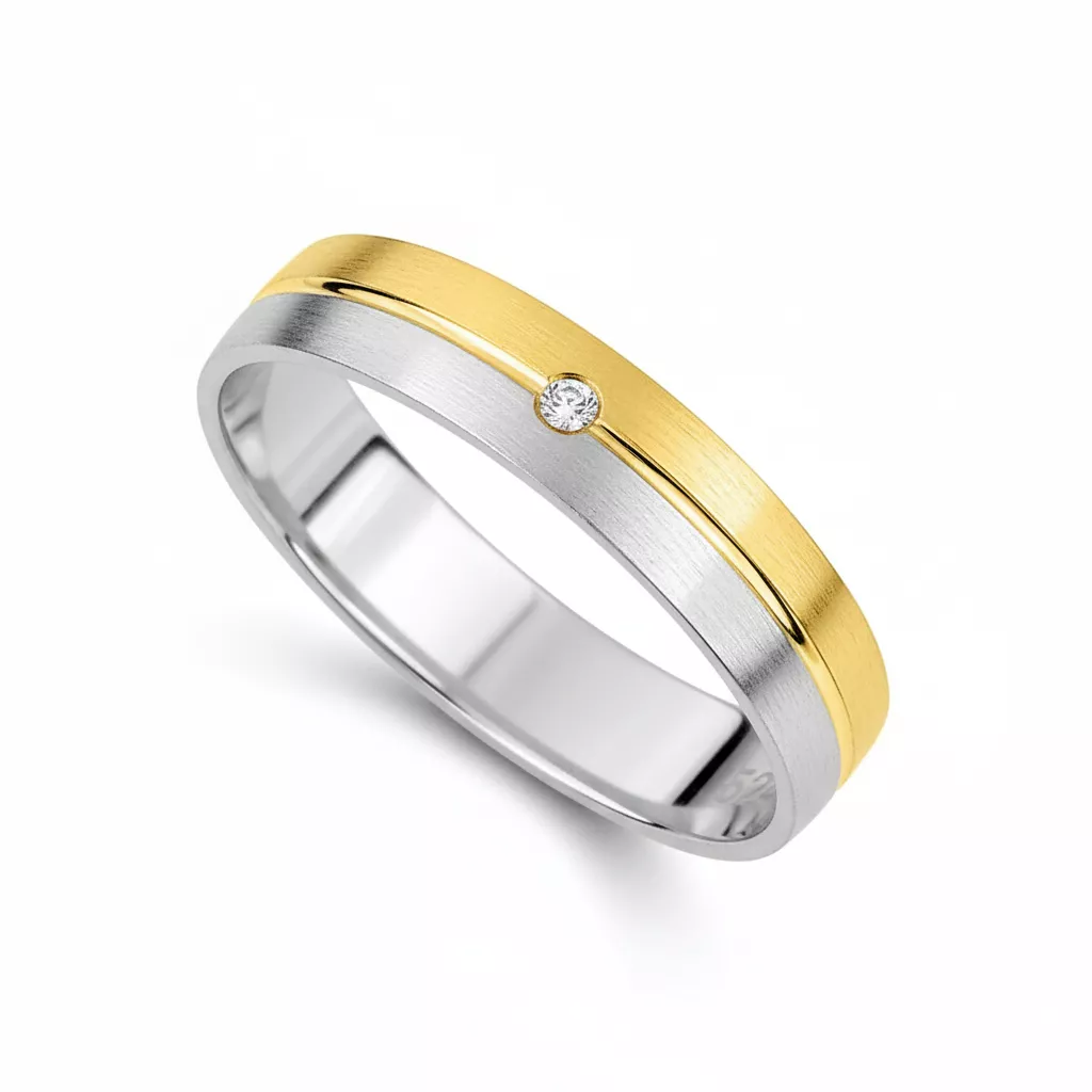 All.fantaisie 4mm di 0.01ct GH-SI or750j+rh