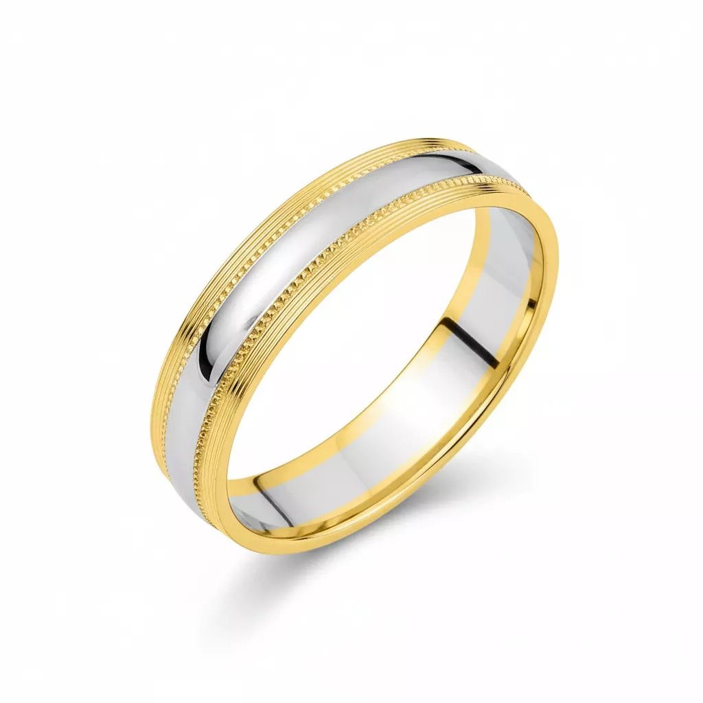 Alliance Or Cautrupt - Bague en Or 750 18k - Bijoux en Vogue