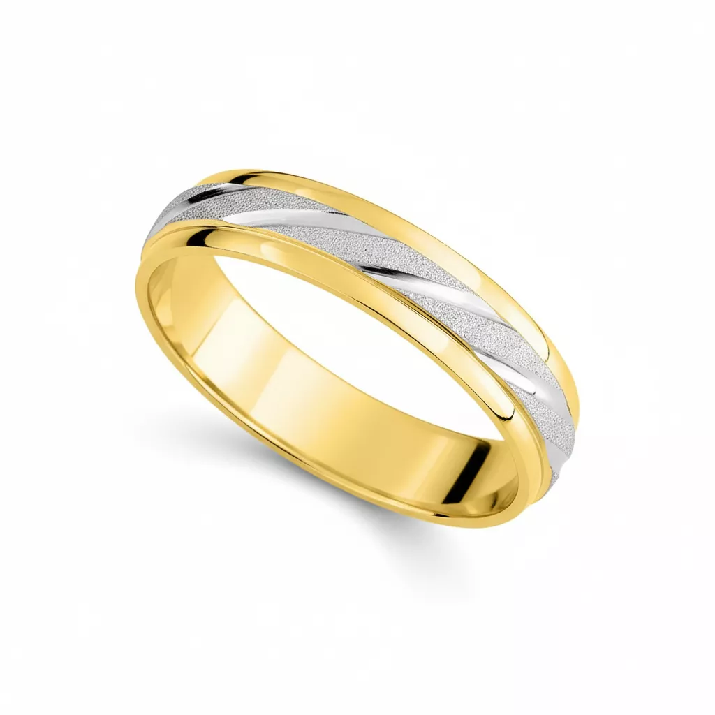 Alliance Or Brayer - Bague en Or 750 18k - Bijoux en Vogue