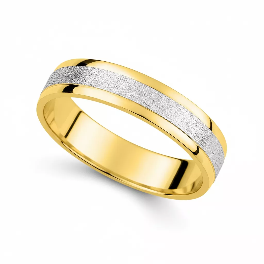 Alliance Or Aubigny - Bague en Or 750 18k - Bijoux en Vogue