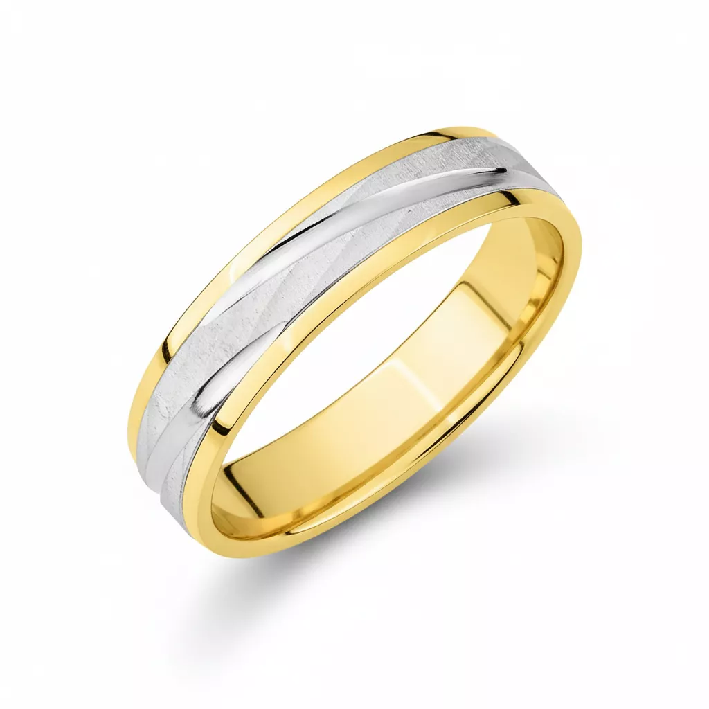 Alliance Or Fauchage - Bague en Or 750 18k - Bijoux en Vogue