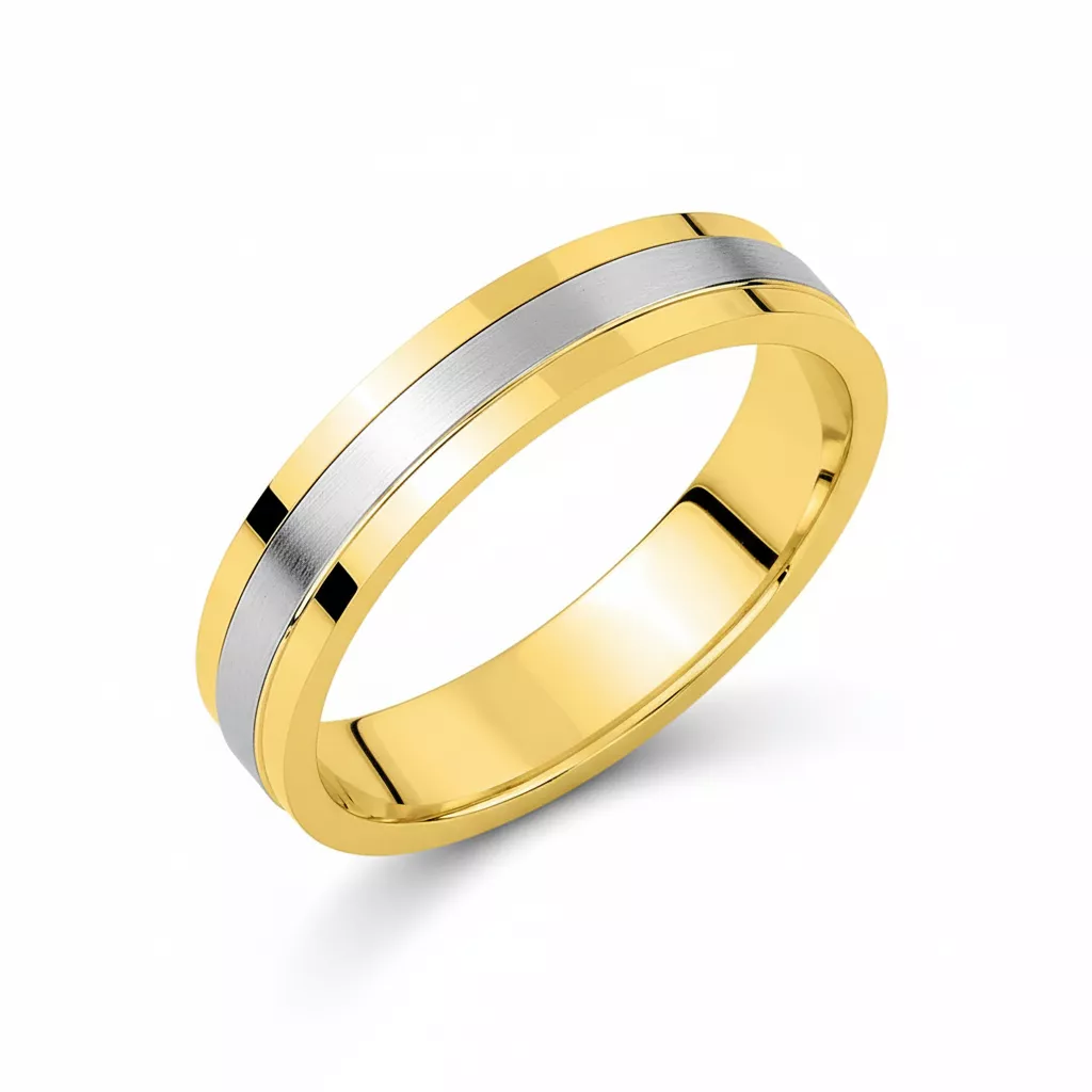 Alliance Or Chatonnat - Bague en Or 750 18k - Bijoux en Vogue