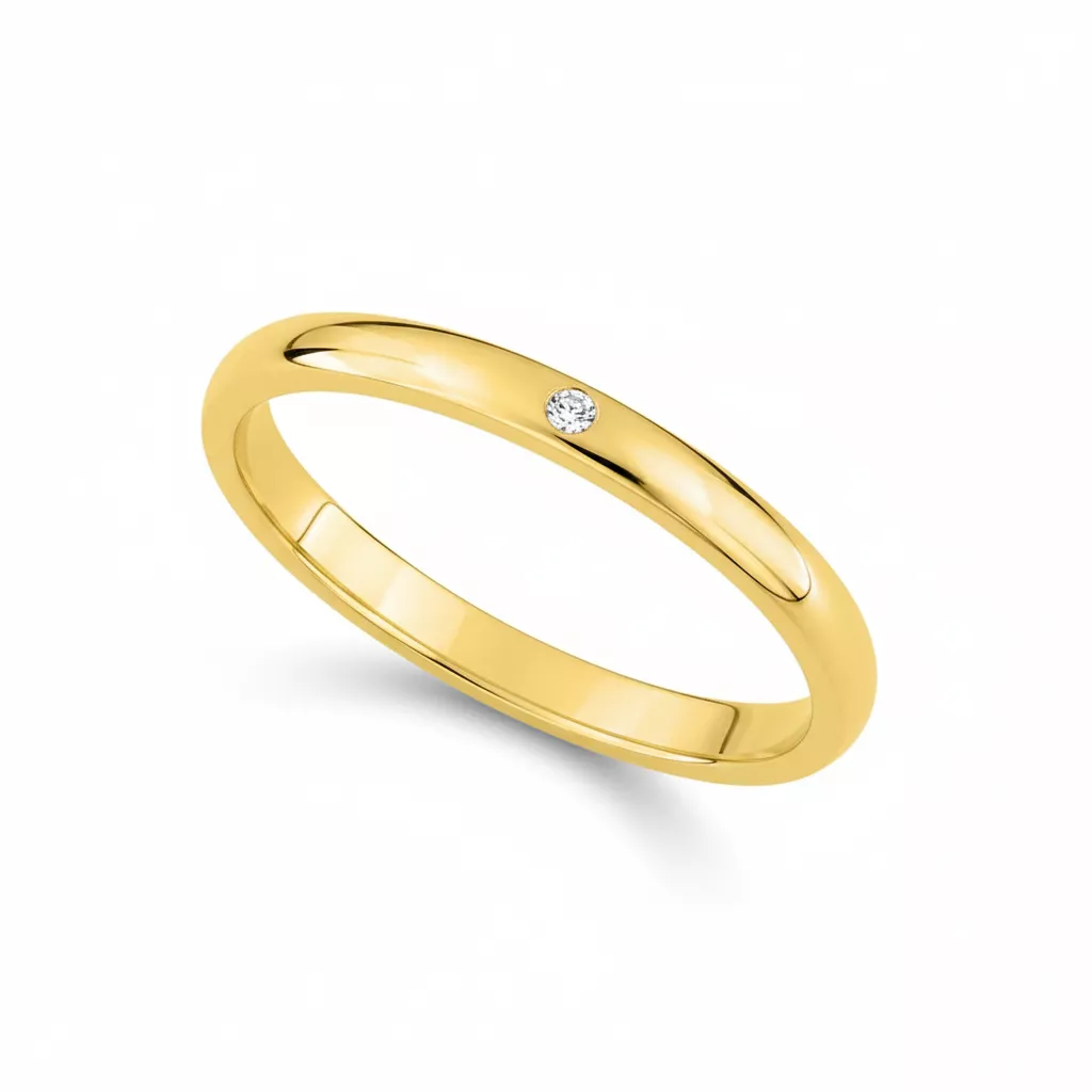 Alliance Or Fely - Bague en Or 750 18k - Bijoux en Vogue