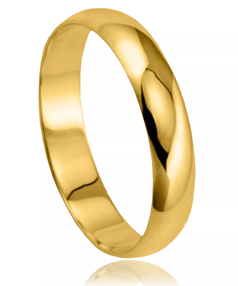 Bague Zvarte Or 9 carats demi-jonc Bunting moyenne - Bague en Or - Bijoux en Vogue