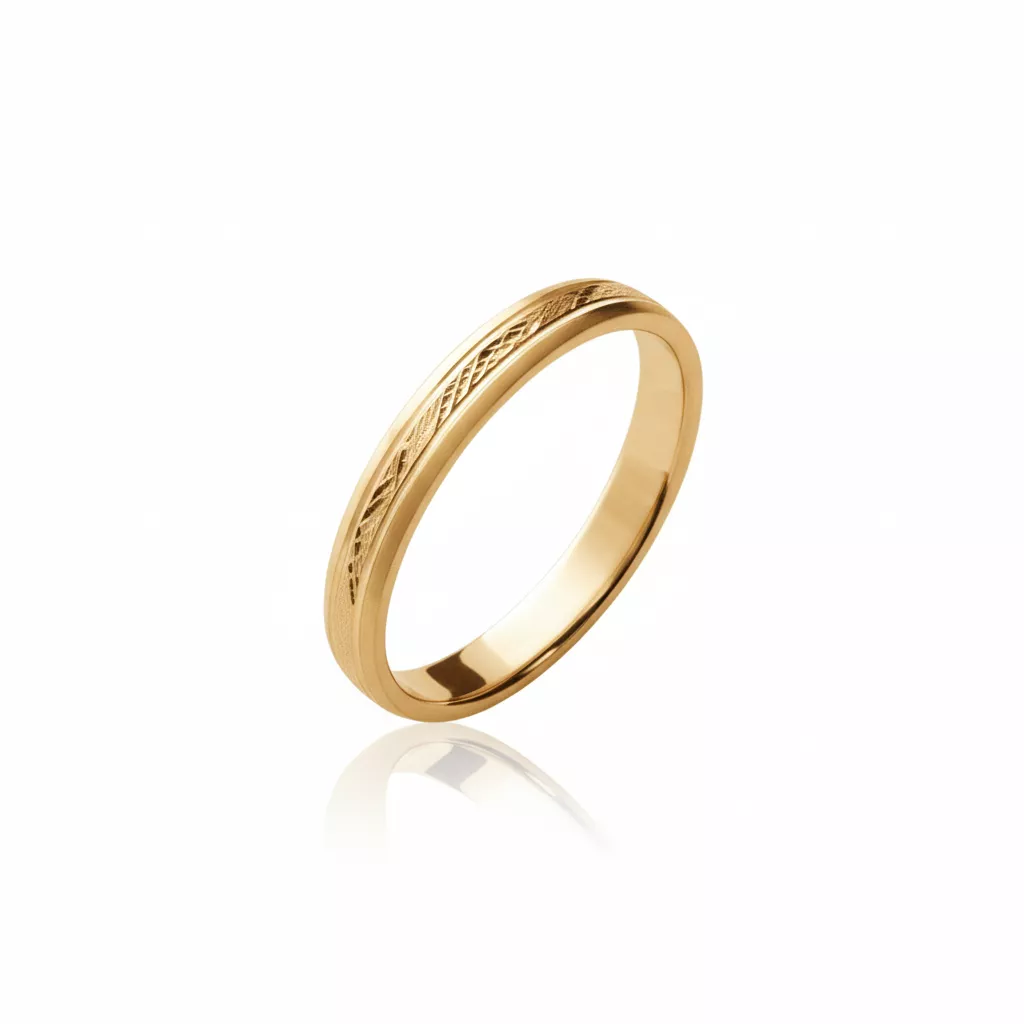 Alliance Plaqué Or Vancoeillie - Bague en Plaqué or