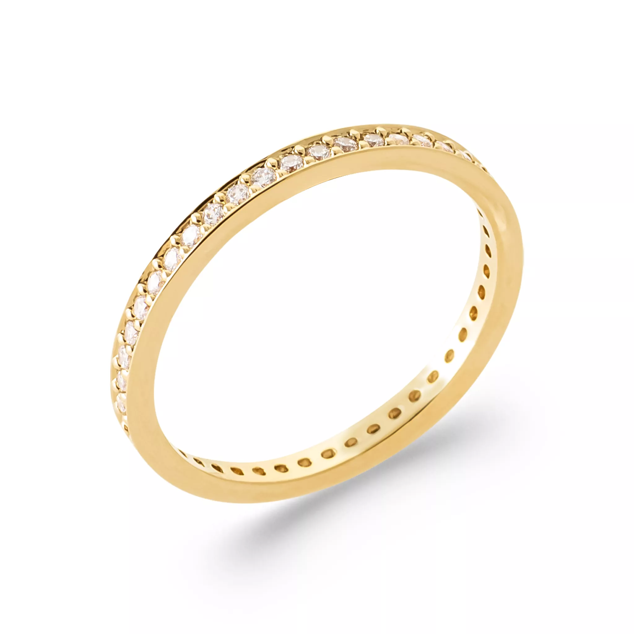 Alliance Plaqué Or Zilanda Zirconium Joaillerie Stacking - Bague en Plaqué or - Bijoux en Vogue