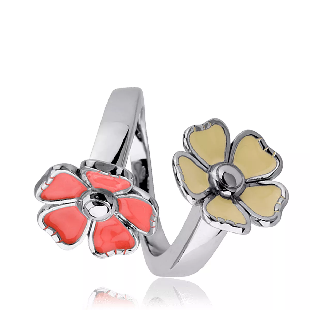 Bague argent Kenzo fleur Oussila Rida Nature Fête des Mères - Bague en Argent 925