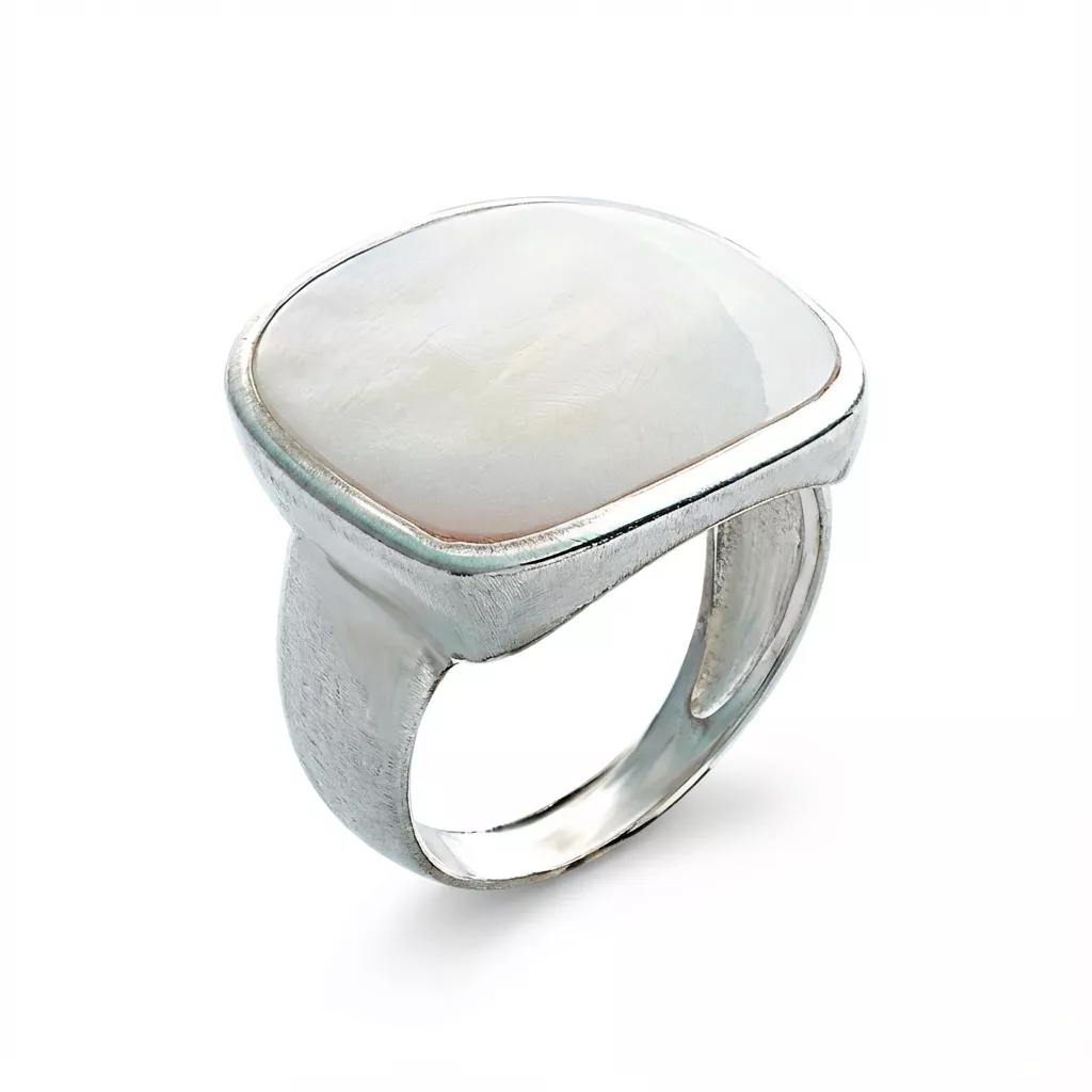 Bague Argent Chamroeunmina Nacre Couleurs Volume - Bague en Argent 925 - Bijoux en Vogue