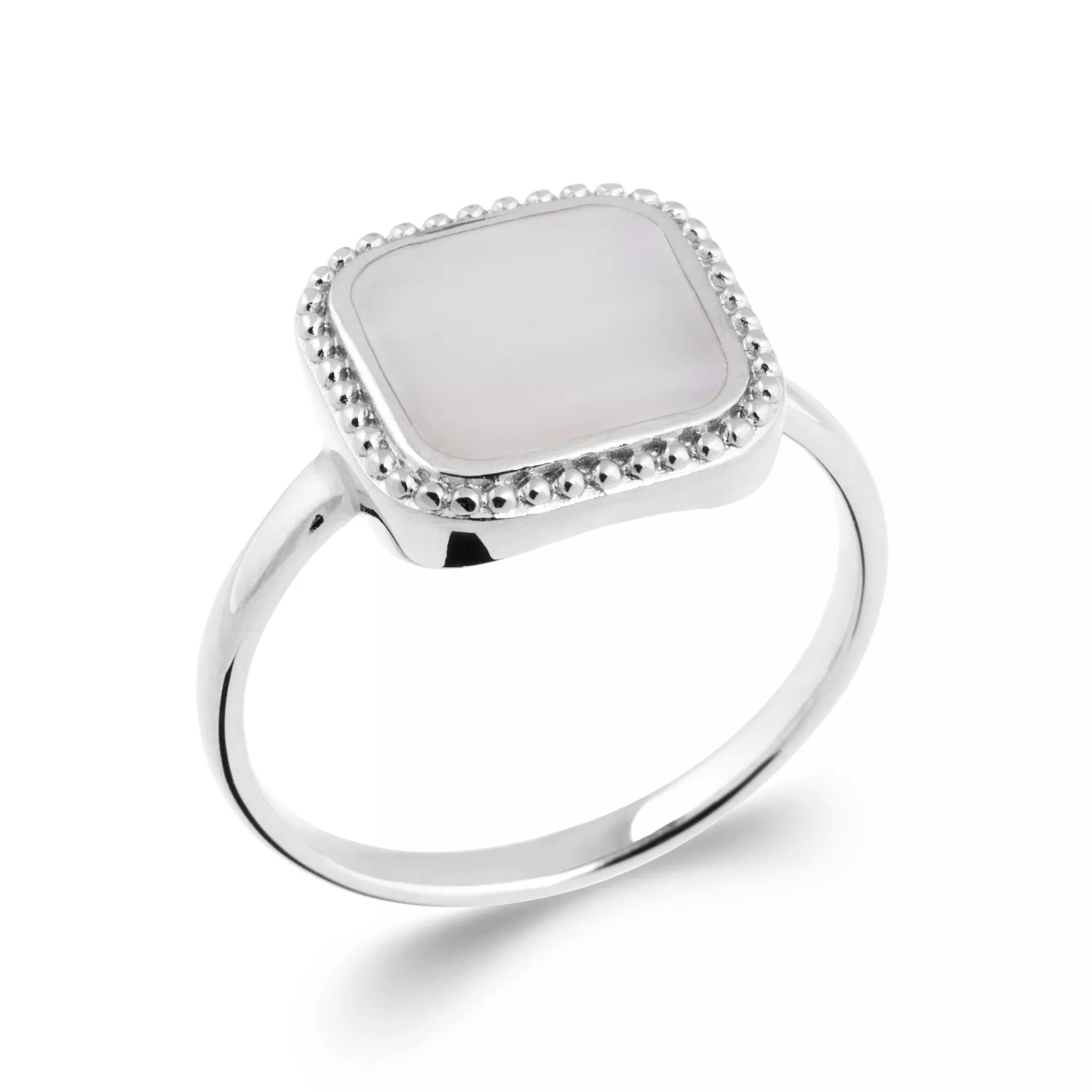 Bague Argent Zorila Nacre Texturé Couleurs - Bague en Argent 925 - Bijoux en Vogue